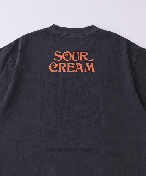 Sourcream(サワークリーム)の「【Sourcream麻雀倶楽部】ドラゴンTEE(Tシャツ/カットソー・メンズ・ホワイト/チャコールグレー・FREE)」の6枚目の写真