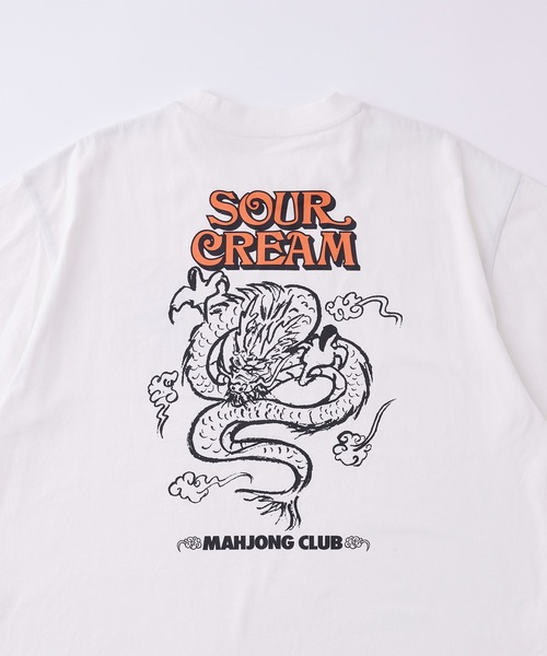 Sourcream(サワークリーム)の「【Sourcream麻雀倶楽部】ドラゴンTEE(Tシャツ/カットソー・メンズ・ホワイト/チャコールグレー・FREE)」の12枚目の写真