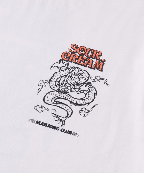 Sourcream(サワークリーム)の「【Sourcream麻雀倶楽部】ドラゴンTEE(Tシャツ/カットソー・メンズ・ホワイト/チャコールグレー・FREE)」の14枚目の写真