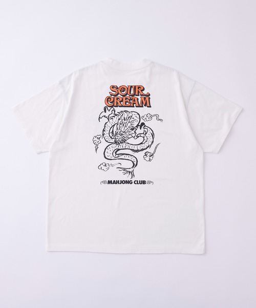 Sourcream(サワークリーム)の「【Sourcream麻雀倶楽部】ドラゴンTEE(Tシャツ/カットソー・メンズ・ホワイト/チャコールグレー・FREE)」の11枚目の写真