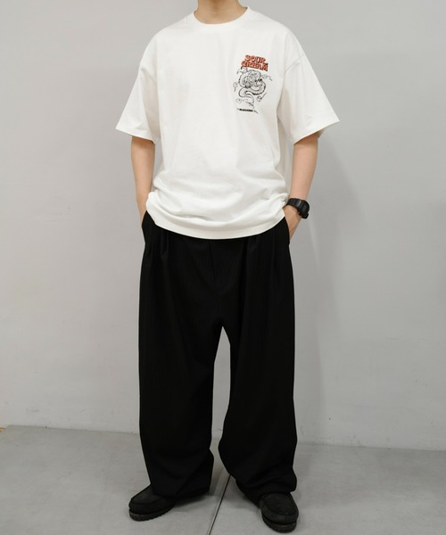 Sourcream(サワークリーム)の「【Sourcream麻雀倶楽部】ドラゴンTEE(Tシャツ/カットソー・メンズ・ホワイト/チャコールグレー・FREE)」の10枚目の写真