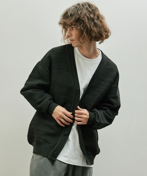 JUNRED(ジュンレッド)の「メランジライトカーディガン(カーディガン/ボレロ・メンズ・チャコールグレー/ダークグリーン/レンガ・L/M)」の10枚目の写真
