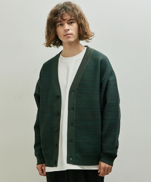 JUNRED(ジュンレッド)の「メランジライトカーディガン(カーディガン/ボレロ・メンズ・チャコールグレー/ダークグリーン/レンガ・L/M)」の20枚目の写真