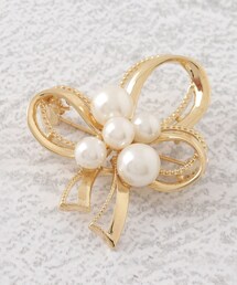couture brooch | リボンパール調モチーフブローチ(ブローチ/コサージュ)