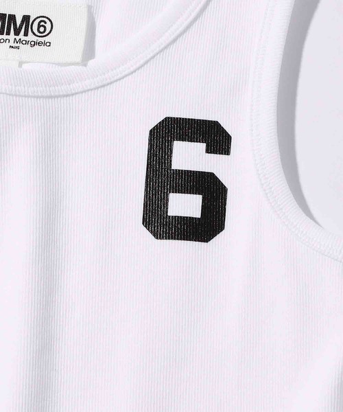 MM6 Maison Margiela(エムエムシックス メゾン マルジェラ)の「MM6 Maison Margiela(エムエムシックス メゾン マルジェラ)Kids & Junior ワンポイントタンクトップ(タンクトップ・キッズ・ホワイト・8Y)」の5枚目の写真