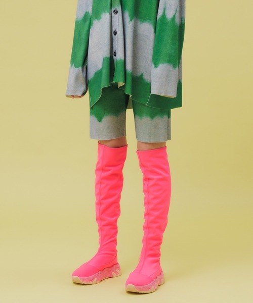 NON TOKYO/ノントーキョー/プリントリブショーツ