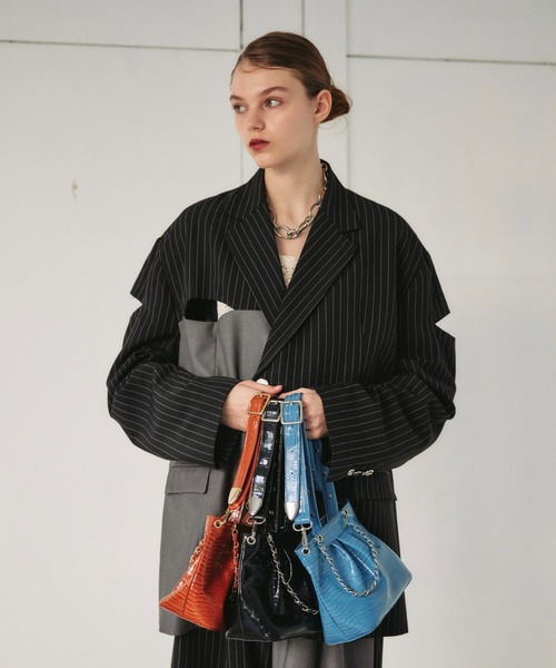 seyto（セイト）の「Multi way patent fake leather bag / マルチウェイパテントフェイクレザーバック（ショルダーバッグ・メンズ・ブルー/ブラウン/ブラック・FREE）」の9枚目の写真