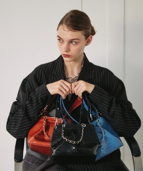 seyto（セイト）の「Multi way patent fake leather bag / マルチウェイパテントフェイクレザーバック（ショルダーバッグ・メンズ・ブルー/ブラウン/ブラック・FREE）」の12枚目の写真