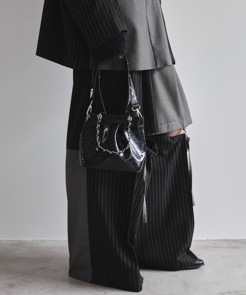 seyto（セイト）の「Multi way patent fake leather bag / マルチウェイパテントフェイクレザーバック（ショルダーバッグ・メンズ・ブルー/ブラウン/ブラック・FREE）」の16枚目の写真