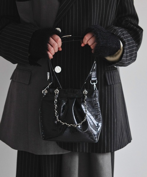 seyto（セイト）の「Multi way patent fake leather bag / マルチウェイパテントフェイクレザーバック（ショルダーバッグ・メンズ・ブルー/ブラウン/ブラック・FREE）」の17枚目の写真