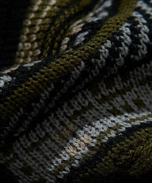 FREAK'S STORE（フリークスストア）の「FREAK’S STORE/フリークスストア ビックシルエット クージー ニットカーディガン（カーディガン/ボレロ・メンズ・オリーブ/ブラック・MEDIUM/LARGE）」の13枚目の写真