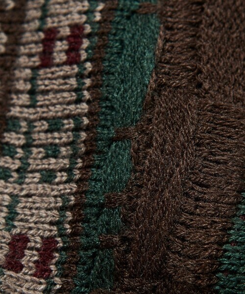 FREAK'S STORE（フリークスストア）の「FREAK’S STORE/フリークスストア ビックシルエット クージー ニットカーディガン（カーディガン/ボレロ・メンズ・オリーブ/ブラック・MEDIUM/LARGE）」の14枚目の写真