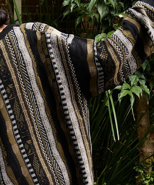 FREAK'S STORE（フリークスストア）の「FREAK’S STORE/フリークスストア ビックシルエット クージー ニットカーディガン（カーディガン/ボレロ・メンズ・オリーブ/ブラック・MEDIUM/LARGE）」の20枚目の写真