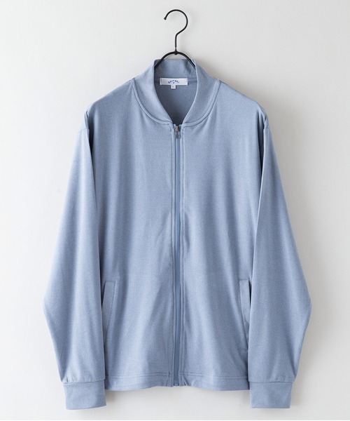 JEANS MATE(ジーンズメイト)の「【KAITEKI+】フラッフィースムースリブ ブルゾン(ブルゾン・メンズ・ブルー/ベージュ/チャコールグレー・MEDIUM/X-LARGE/LARGE)」の6枚目の写真