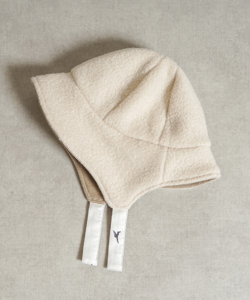 【NAOMI ITO】リバーシブル耳当て帽子 エクリュ S・M（ハット）｜NAOMI ITO（ナオミイトウ）