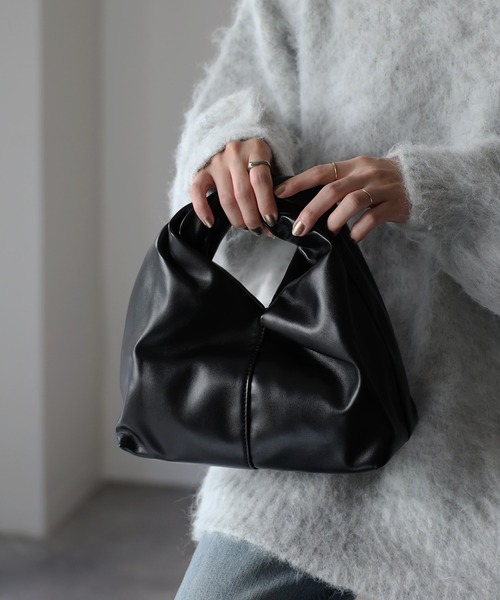 ソフトレザーツイストワンハンドルバッグ（ハンドバッグ）｜Riberry