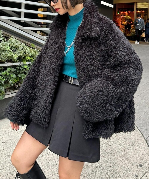 PAGEBOY（ページボーイ）の「2WAYミドルボアコート（その他アウター・レディース・アイボリー/ブラック・FREE）」の18枚目の写真