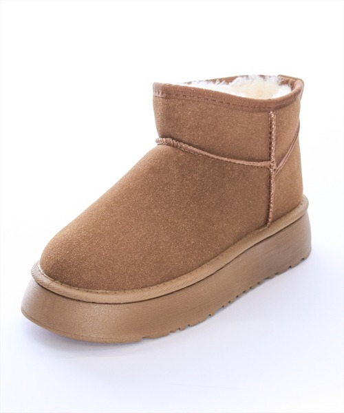 clear（クリア）の「ムートンショートブーツ（ブーツ・レディース・キャメル・M/L）」の3枚目の写真