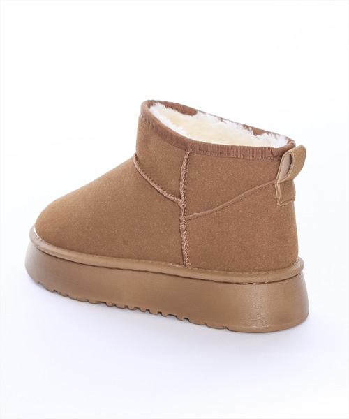 clear（クリア）の「ムートンショートブーツ（ブーツ・レディース・キャメル・M/L）」の4枚目の写真