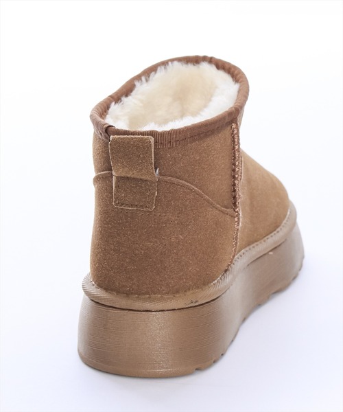 clear（クリア）の「ムートンショートブーツ（ブーツ・レディース・キャメル・M/L）」の5枚目の写真