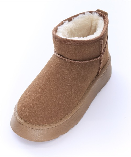 clear（クリア）の「ムートンショートブーツ（ブーツ・レディース・キャメル・M/L）」の8枚目の写真