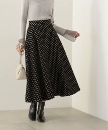 N.（N. Natural Beauty Basic） | 【S Size Line】◆ドットジャガードフレアスカート(スカート)