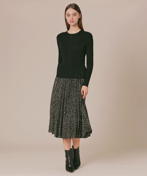 MACKINTOSH LONDON（マッキントッシュ ロンドン）の「ランダムドットプリントスカート（スカート・レディース・ブラック・36/38）」の2枚目の写真