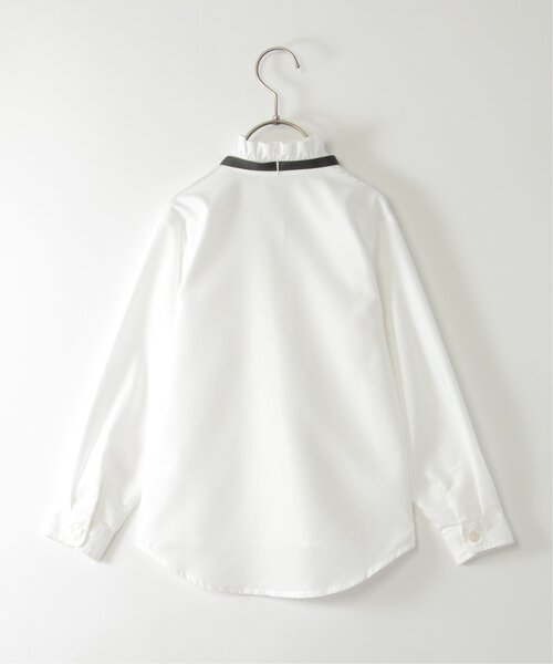 ikka（イッカ）の「【フォーマル対応】ボウタイ付きフリルブラウス（120~160cm）（シャツ/ブラウス・キッズ・オフホワイト・120/130/140/150/160）」の14枚目の写真