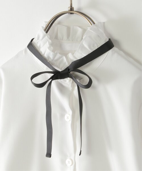 ikka（イッカ）の「【フォーマル対応】ボウタイ付きフリルブラウス（120~160cm）（シャツ/ブラウス・キッズ・オフホワイト・120/130/140/150/160）」の18枚目の写真