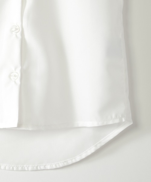 ikka（イッカ）の「【フォーマル対応】ボウタイ付きフリルブラウス（120~160cm）（シャツ/ブラウス・キッズ・オフホワイト・120/130/140/150/160）」の10枚目の写真