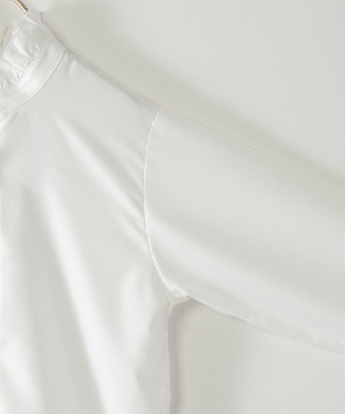 ikka（イッカ）の「【フォーマル対応】ボウタイ付きフリルブラウス（120~160cm）（シャツ/ブラウス・キッズ・オフホワイト・120/130/140/150/160）」の6枚目の写真