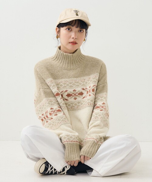 FREAK'S STORE（フリークスストア）の「ノルディック タートルニット