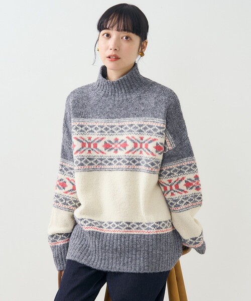 FREAK'S STORE（フリークスストア）の「ノルディック タートルニット