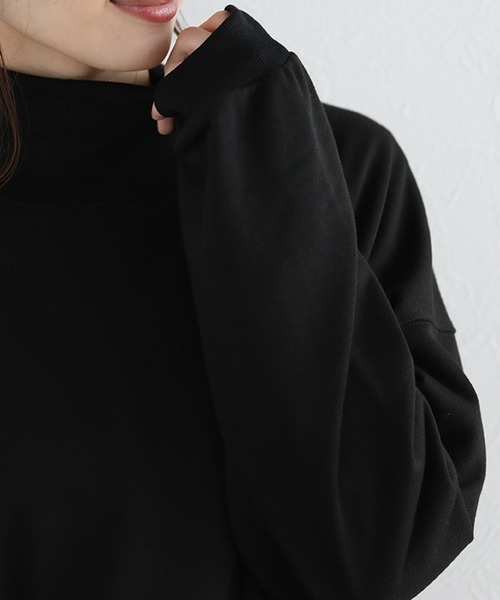 完売品　8YARDS モカ ハイネックスウェット　Lサイズ Coleman (コールマン) 裏起毛 USAコットン ハイネック トレーナー M L