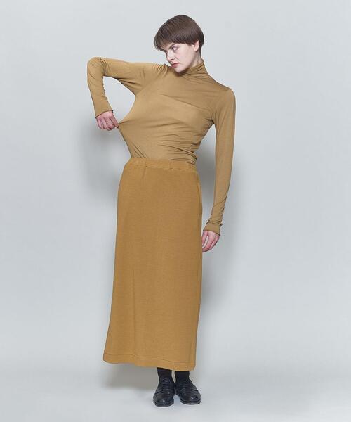 6(ロク)の「<6(ROKU)>レーヨンブレンド スカート(スカート・レディース・ベージュ/コバルトブルー・36/38)」の3枚目の写真