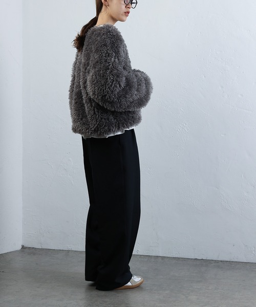 COLONY 2139（コロニートゥーワンスリーナイン）の「WEB・一部店舗限定 / 2WAYフリンジVネックプルオーバー（Tシャツ/カットソー・レディース・アイボリー/ブラック/グレー/ネイビー・FREE）」の14枚目の写真