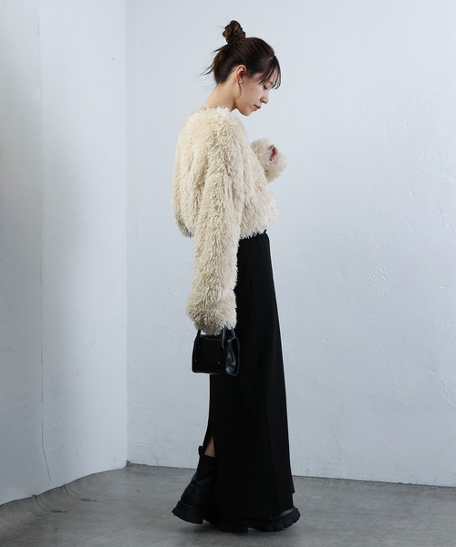 COLONY 2139（コロニートゥーワンスリーナイン）の「WEB・一部店舗限定 / 2WAYフリンジVネックプルオーバー（Tシャツ/カットソー・レディース・アイボリー/ブラック/グレー/ネイビー・FREE）」の22枚目の写真