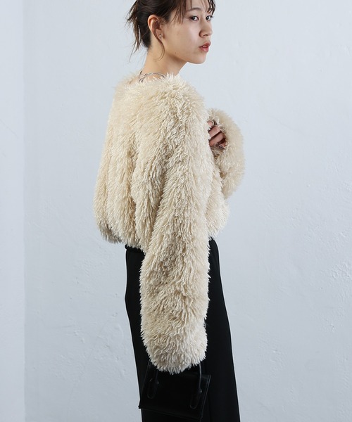 COLONY 2139（コロニートゥーワンスリーナイン）の「WEB・一部店舗限定 / 2WAYフリンジVネックプルオーバー（Tシャツ/カットソー・レディース・アイボリー/ブラック/グレー/ネイビー・FREE）」の18枚目の写真