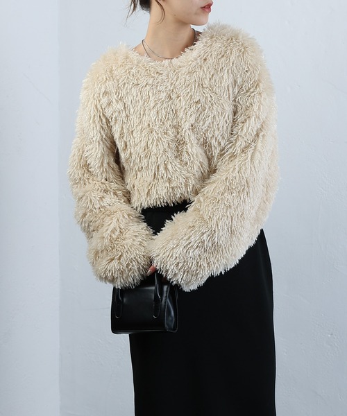 COLONY 2139（コロニートゥーワンスリーナイン）の「WEB・一部店舗限定 / 2WAYフリンジVネックプルオーバー（Tシャツ/カットソー・レディース・アイボリー/ブラック/グレー/ネイビー・FREE）」の16枚目の写真