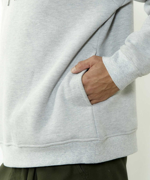 MEN'S MELROSE（メンズメルローズ）の「【MASTER FRAME/マスターフレーム】変形スタンドカラープルオーバースウェット（スウェット・メンズ・ミント/チャコールグレー/ライトグレー・4/3）」の9枚目の写真