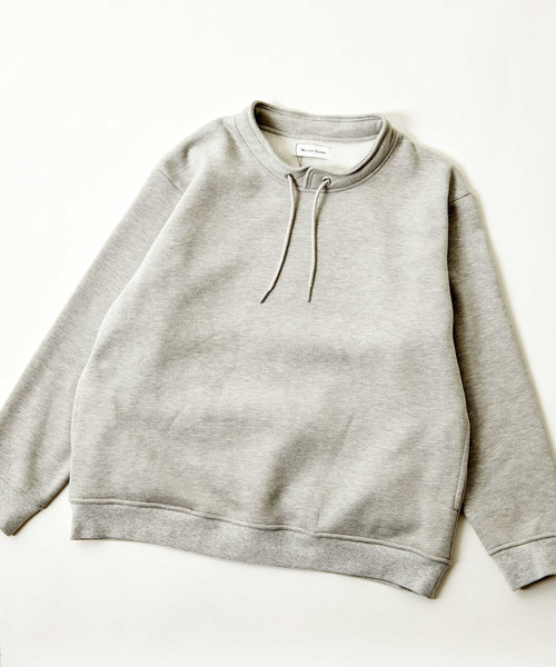 MEN'S MELROSE（メンズメルローズ）の「【MASTER FRAME/マスターフレーム】変形スタンドカラープルオーバースウェット（スウェット・メンズ・ミント/チャコールグレー/ライトグレー・4/3）」の10枚目の写真