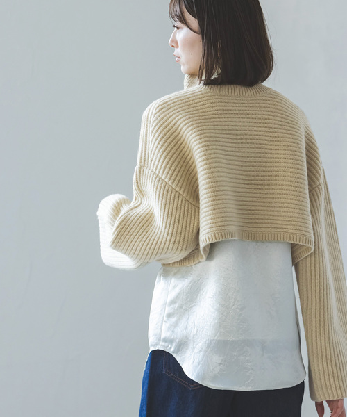 【NOBLE】2WAY ネックニット NOBLE】2WAY ネックニット