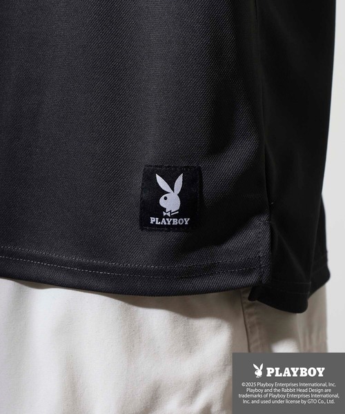 PLAYBOY（プレイボーイ）の「PLAYBOY プリントハイネック 半袖Tシャツ（Tシャツ/カットソー・メンズ・ホワイト/グレー系/ブラック/ホワイト系/ブラック系/チャコール・L/XL/M）」の17枚目の写真