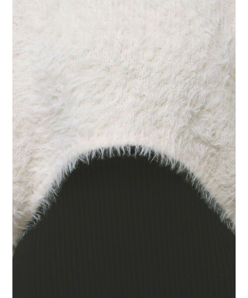 RESEXXY(リゼクシー)の「シャギーレイヤードリブニットワンピース(ワンピース・レディース・アイボリー/その他1/グレー・FREE)」の8枚目の写真