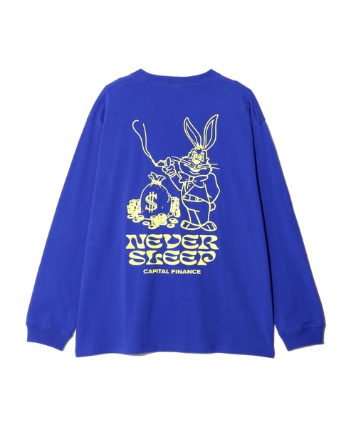 MANASTASH(マナスタッシュ)の「MANASTASH/マナスタッシュ/CiTee L/S RABBIT/シティーロングスリーブラビット(Tシャツ/カットソー・メンズ・ブラック/ブルー/ホワイト・M/L/XL/S)」の1枚目の写真