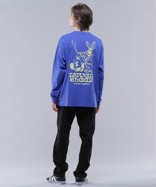 MANASTASH(マナスタッシュ)の「MANASTASH/マナスタッシュ/CiTee L/S RABBIT/シティーロングスリーブラビット(Tシャツ/カットソー・メンズ・ブラック/ブルー/ホワイト・M/L/XL/S)」の5枚目の写真