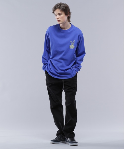 MANASTASH(マナスタッシュ)の「MANASTASH/マナスタッシュ/CiTee L/S RABBIT/シティーロングスリーブラビット(Tシャツ/カットソー・メンズ・ブラック/ブルー/ホワイト・M/L/XL/S)」の6枚目の写真