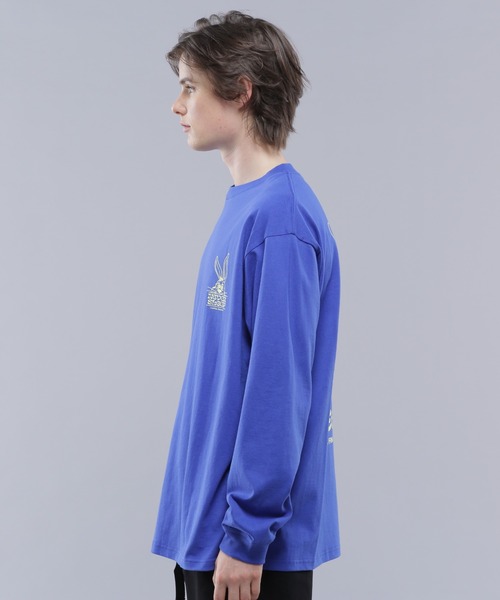 MANASTASH(マナスタッシュ)の「MANASTASH/マナスタッシュ/CiTee L/S RABBIT/シティーロングスリーブラビット(Tシャツ/カットソー・メンズ・ブラック/ブルー/ホワイト・M/L/XL/S)」の7枚目の写真