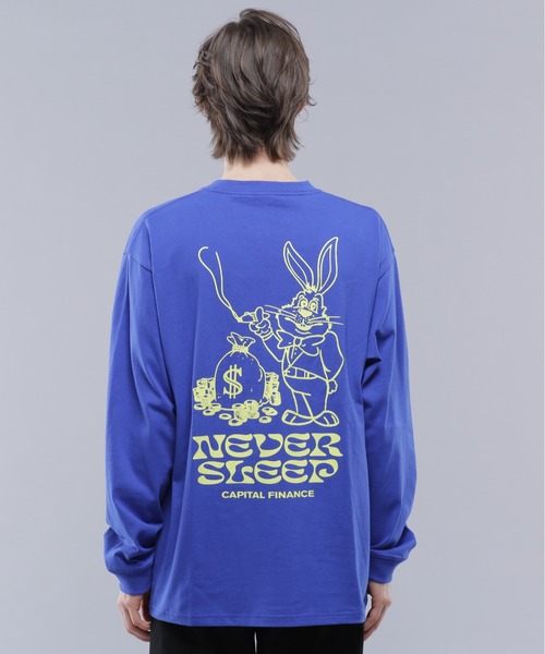 MANASTASH(マナスタッシュ)の「MANASTASH/マナスタッシュ/CiTee L/S RABBIT/シティーロングスリーブラビット(Tシャツ/カットソー・メンズ・ブラック/ブルー/ホワイト・M/L/XL/S)」の8枚目の写真