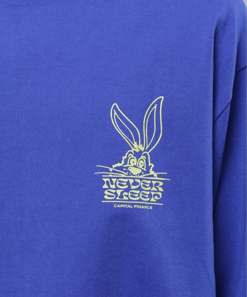 MANASTASH(マナスタッシュ)の「MANASTASH/マナスタッシュ/CiTee L/S RABBIT/シティーロングスリーブラビット(Tシャツ/カットソー・メンズ・ブラック/ブルー/ホワイト・M/L/XL/S)」の10枚目の写真